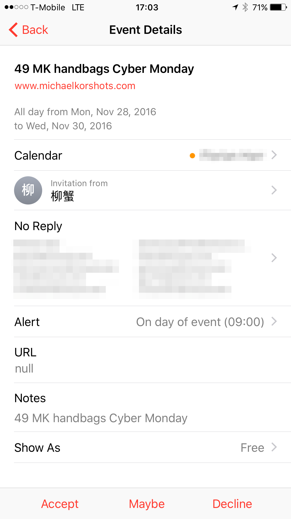 How to Delete and Prevent Spam iCloud Calendar Invites · self writeBlog