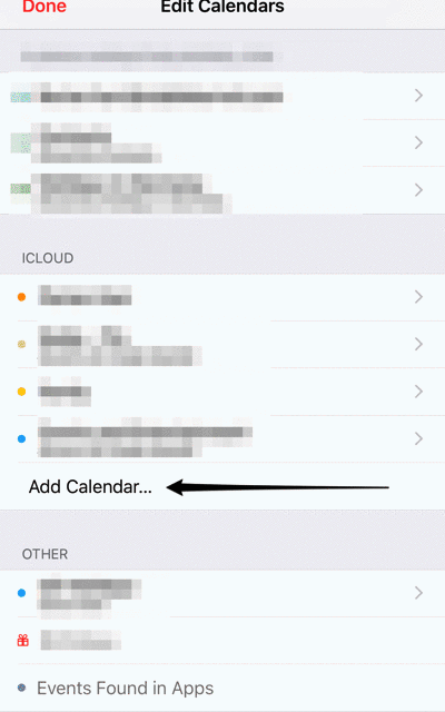 iCloud Spam Calendar